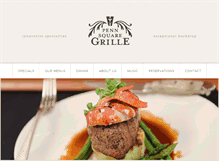 Tablet Screenshot of pennsquaregrille.com